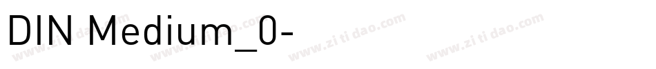 DIN Medium_0字体转换